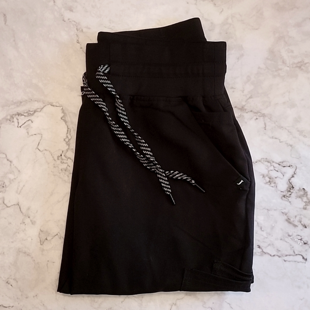 Jaanuu men's black jogger scrub bottoms XS